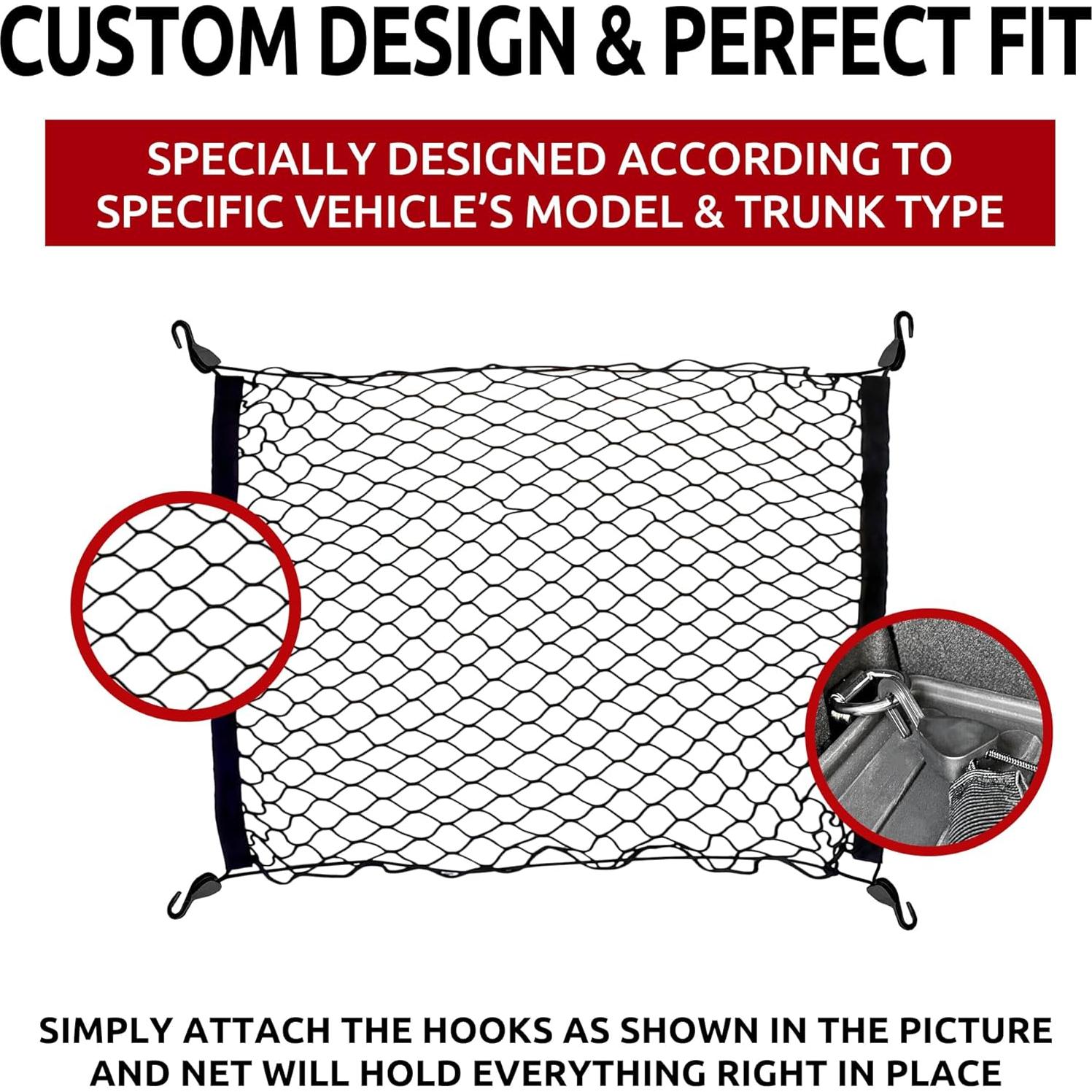 Red de Carga Malla para Toyota Corolla Cross 2022-2025 - Organizador Maletero