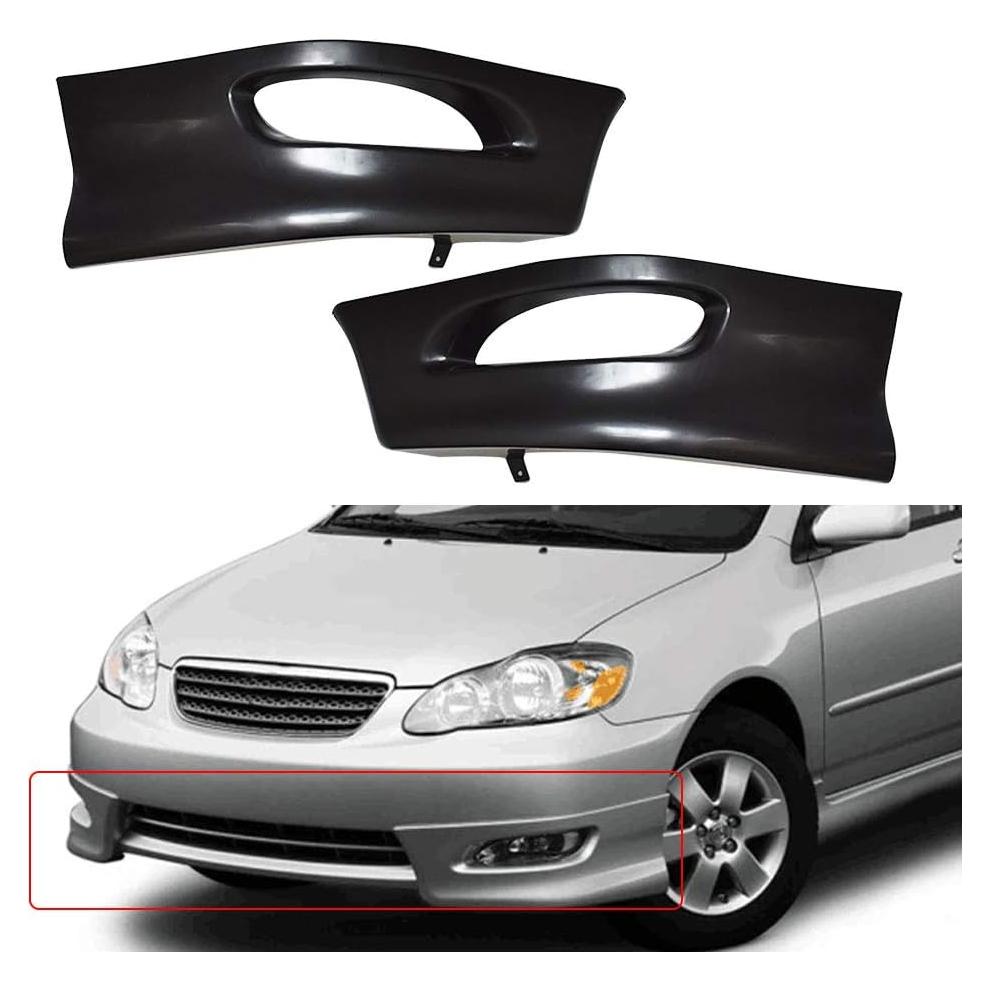 Labwork Spoiler Frontal para Toyota Corolla 2005-2008 - Negro Mate