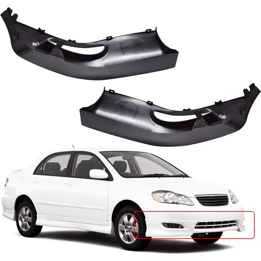 Labwork Spoiler Frontal para Toyota Corolla 2005-2008 - Negro Mate