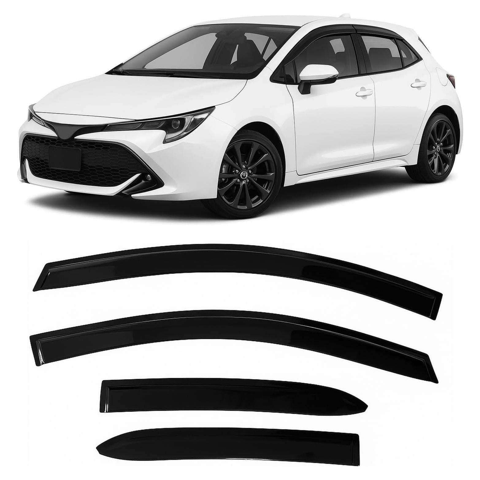 Deflectores de Lluvia Adheribles Optimal para Toyota Corolla 2019-2025