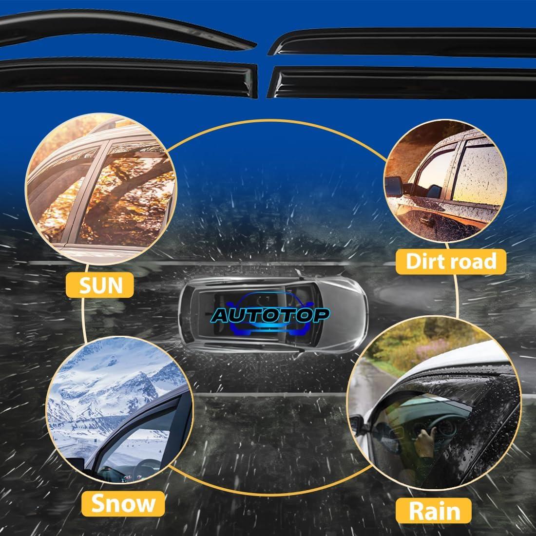 Deflectores de Ventana AUTOTOP para Scion iM y Toyota Corolla 2016-2018