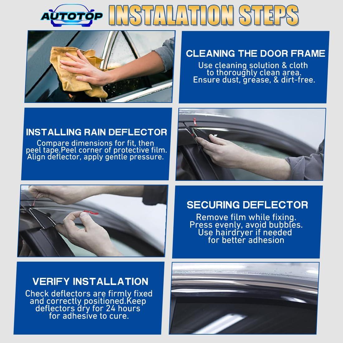 Deflectores de Ventana AUTOTOP para Scion iM y Toyota Corolla 2016-2018