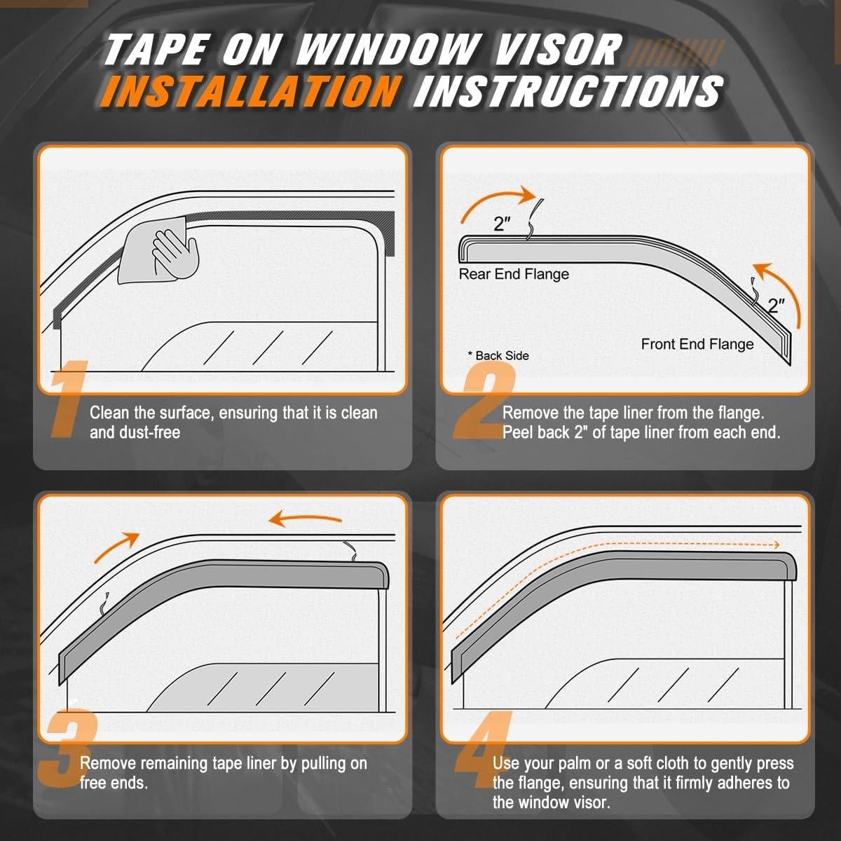 Visores de Ventana para Toyota Corolla Cross 2022-2024 PM