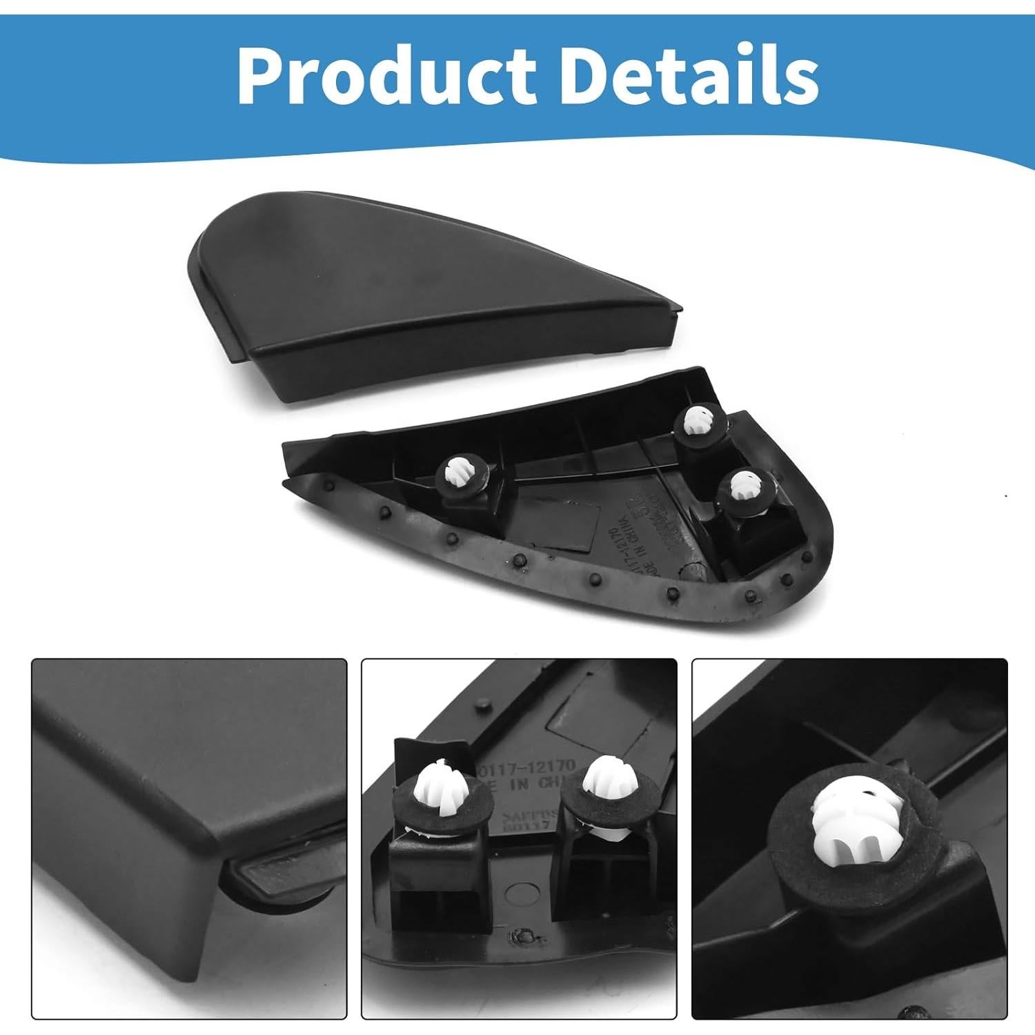 Cubierta de trim de espejo lateral Zreneyfex para Toyota Corolla 2014-2016