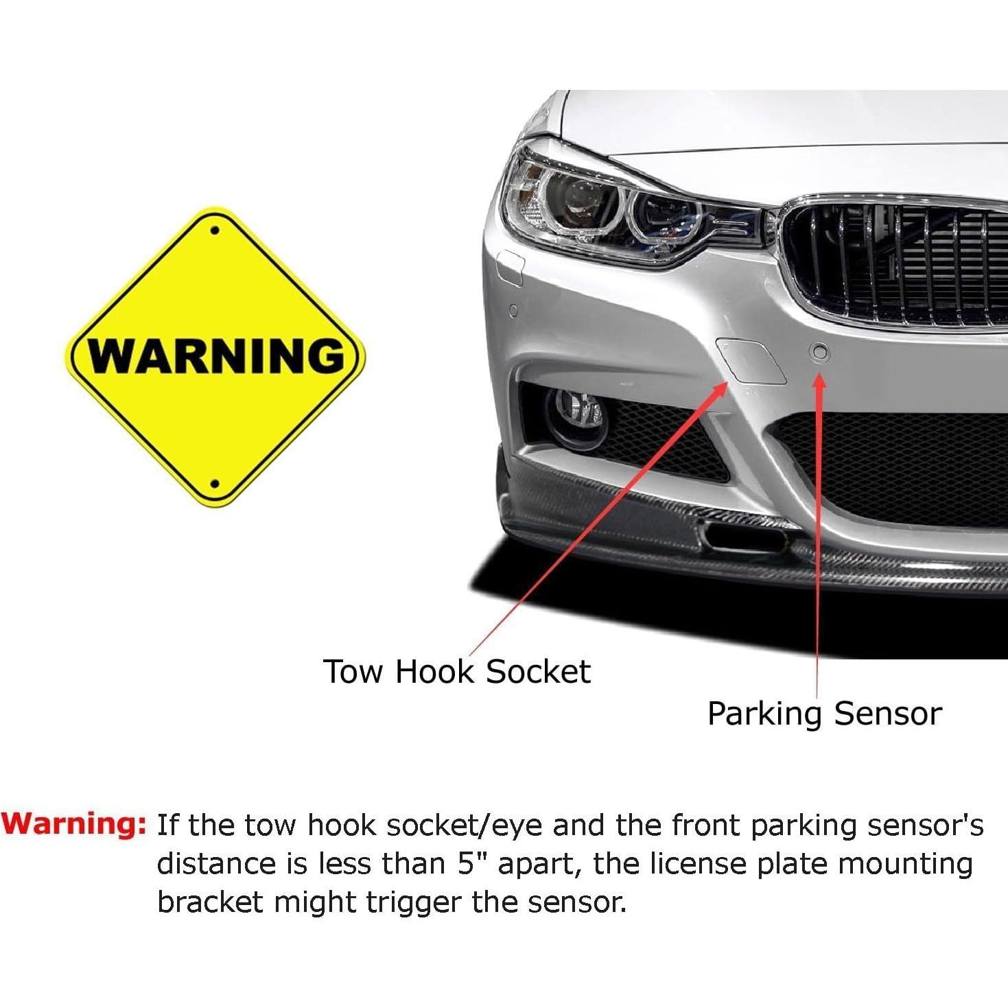 Kit Adaptador Reubicación Placa Licencia iJDMTOY Toyota Corolla 2019+