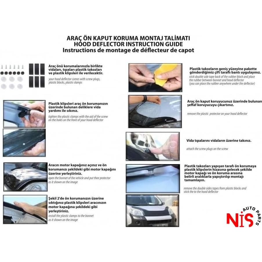 Deflector de Capó NI SHOP para Toyota Corolla 2008-2013