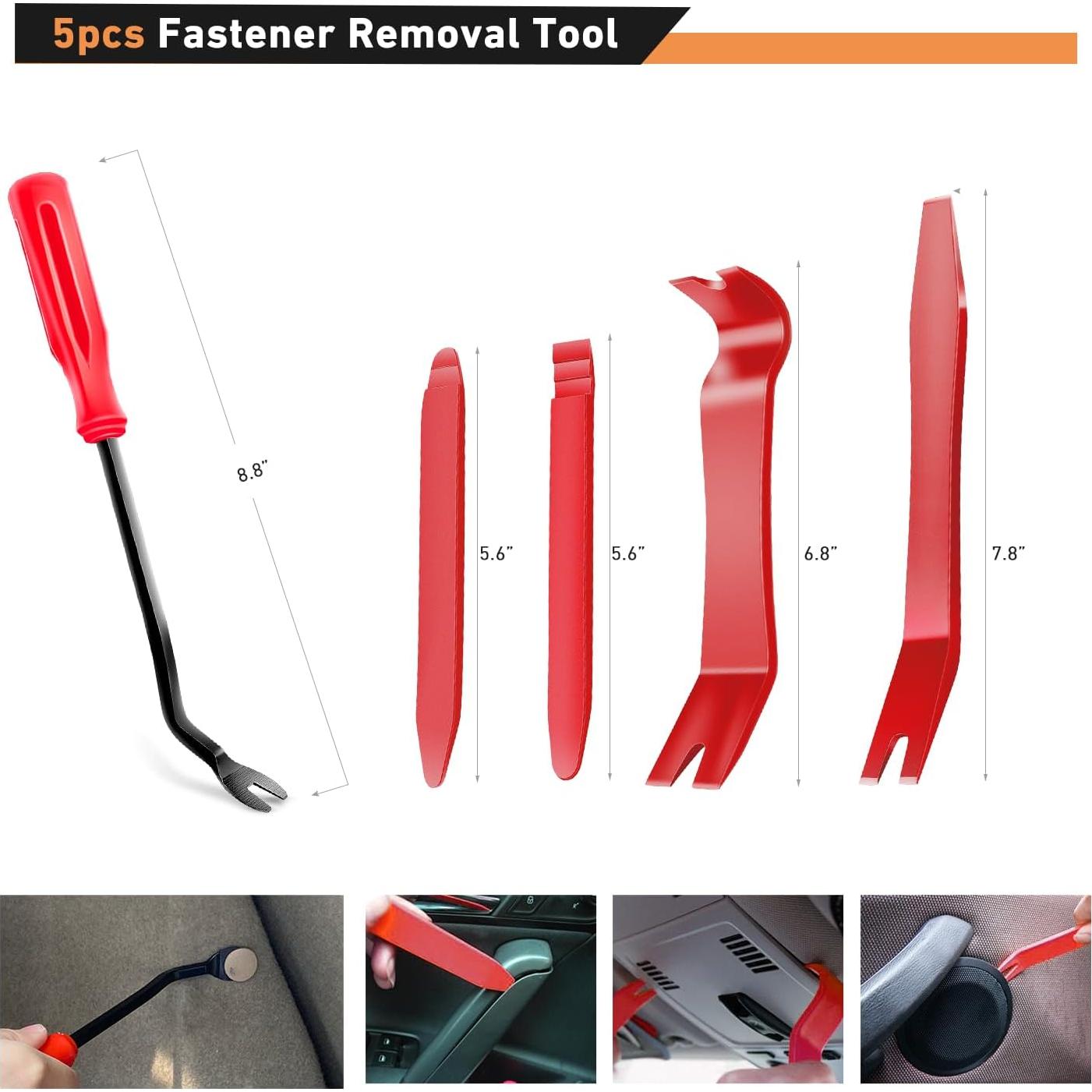 GOOACC 120 Clips de Retención para Parachoques de Coche 6-10mm