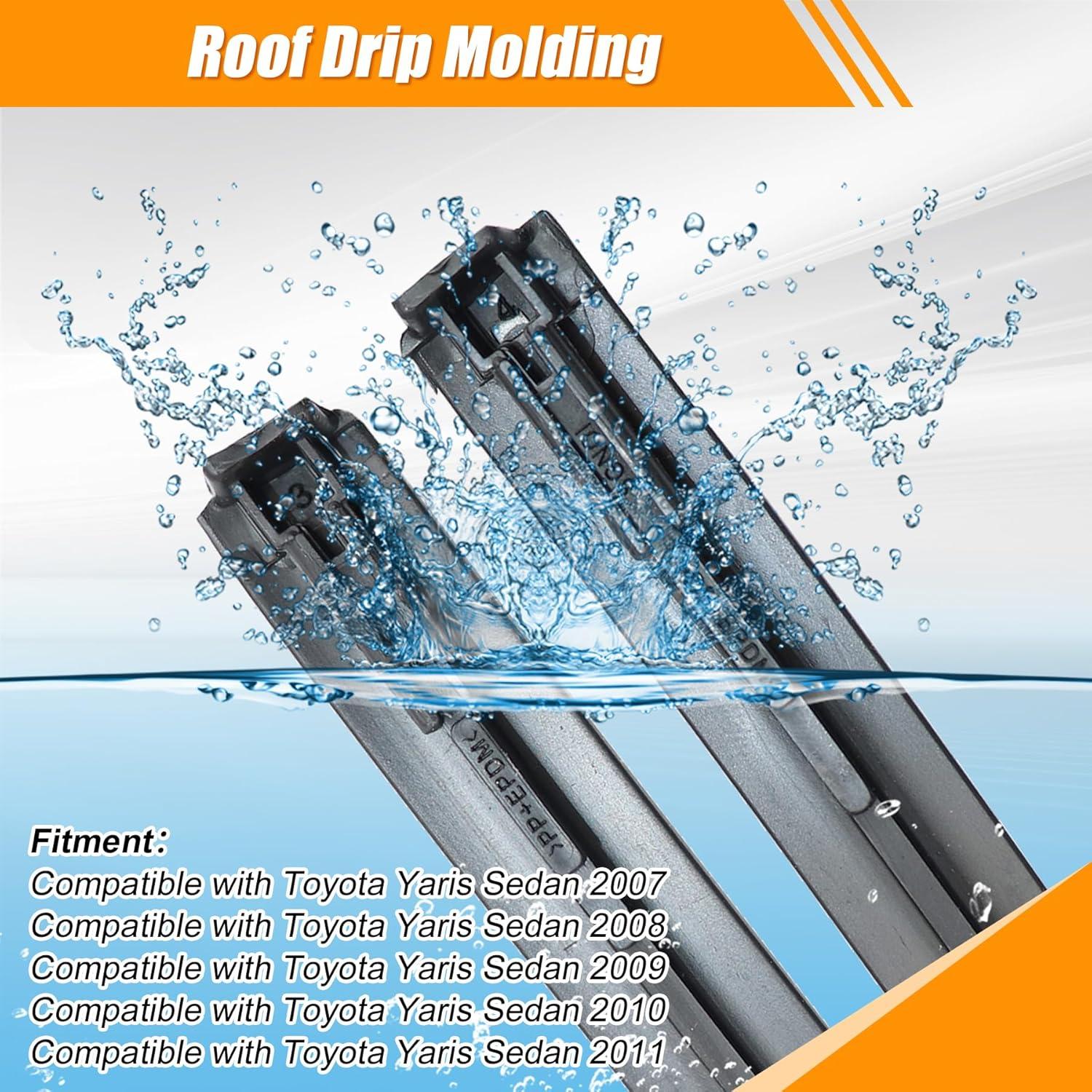 Moldura de Goteo de Techo Toyota Yaris Sedán 2007-2011