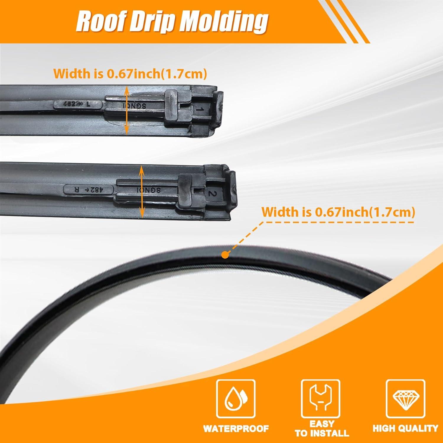 Moldura de Goteo de Techo Toyota Yaris Sedán 2007-2011