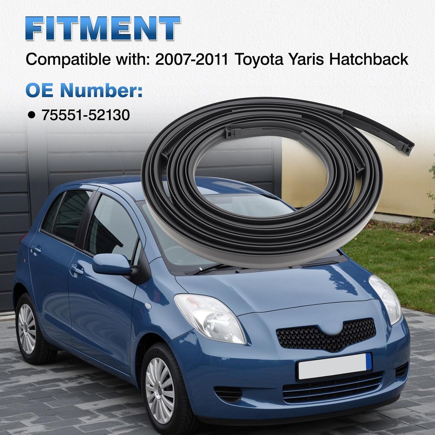 Tiras de Moldura de Goteo de Techo TOP-MAX para Toyota Yaris 2007-2011