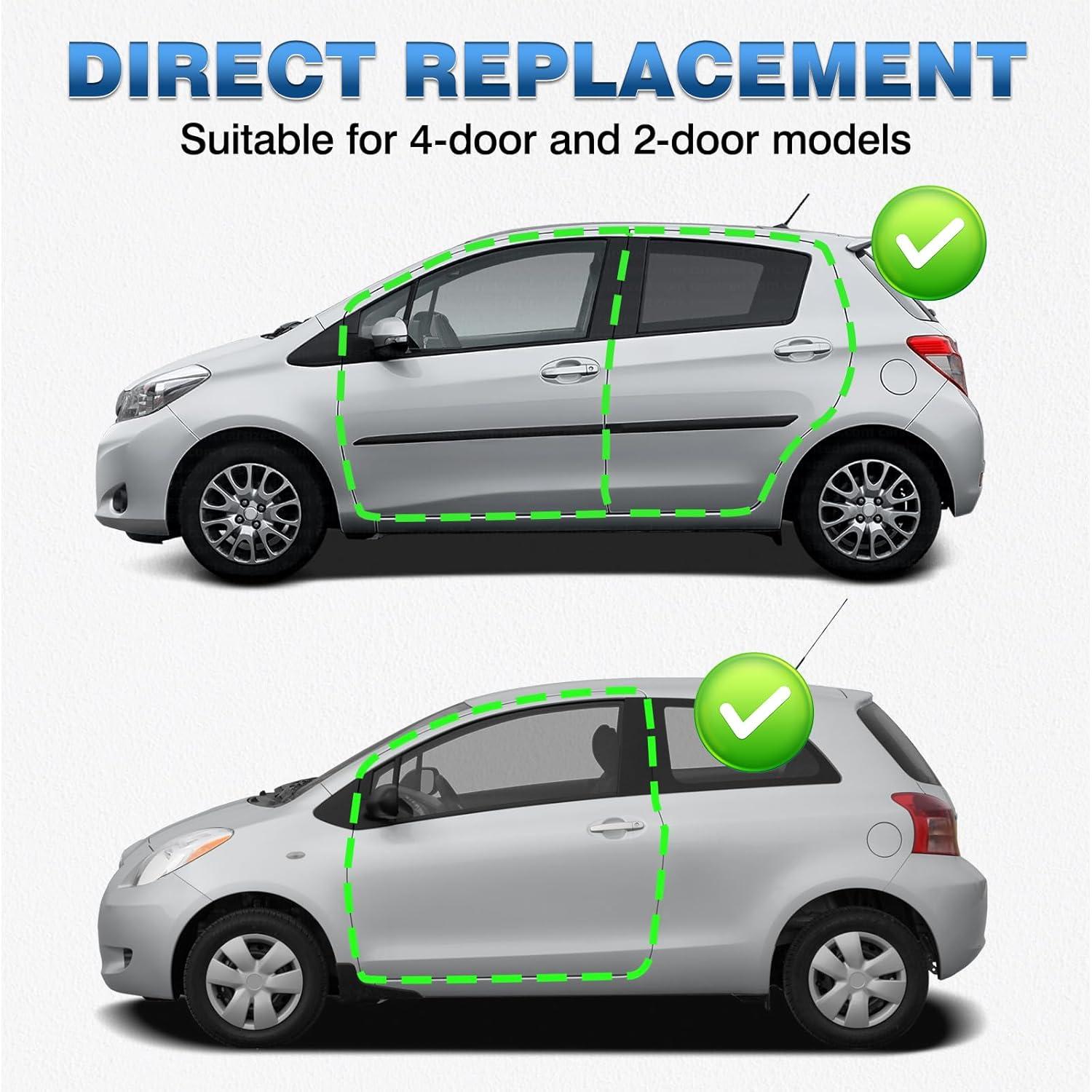 Tiras de Moldura de Goteo de Techo TOP-MAX para Toyota Yaris 2007-2011