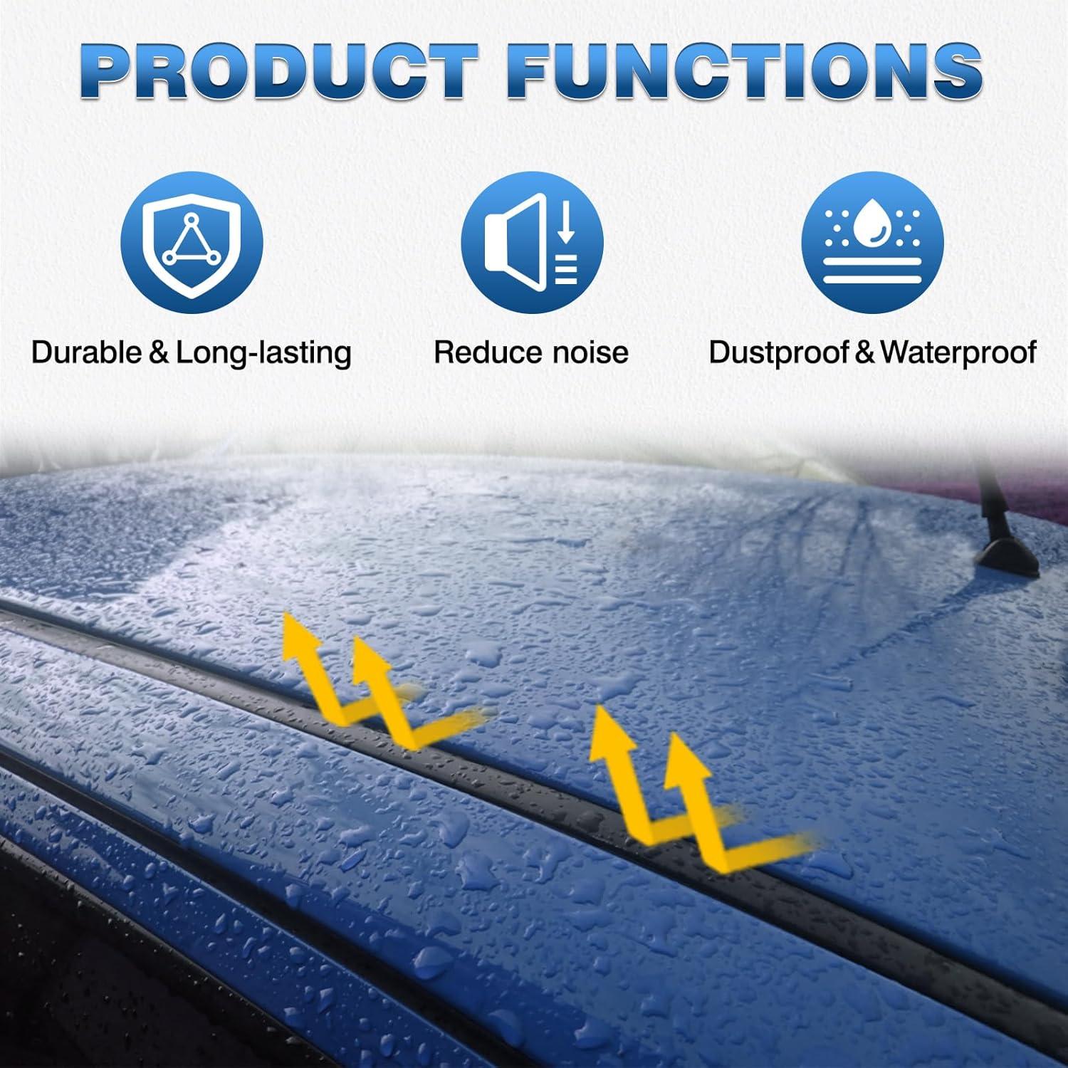 Tiras de Moldura de Goteo de Techo TOP-MAX para Toyota Yaris 2007-2011