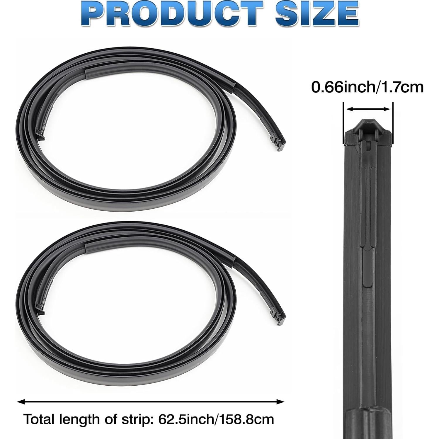 Tiras de Moldura de Goteo de Techo TOP-MAX para Toyota Yaris 2007-2011