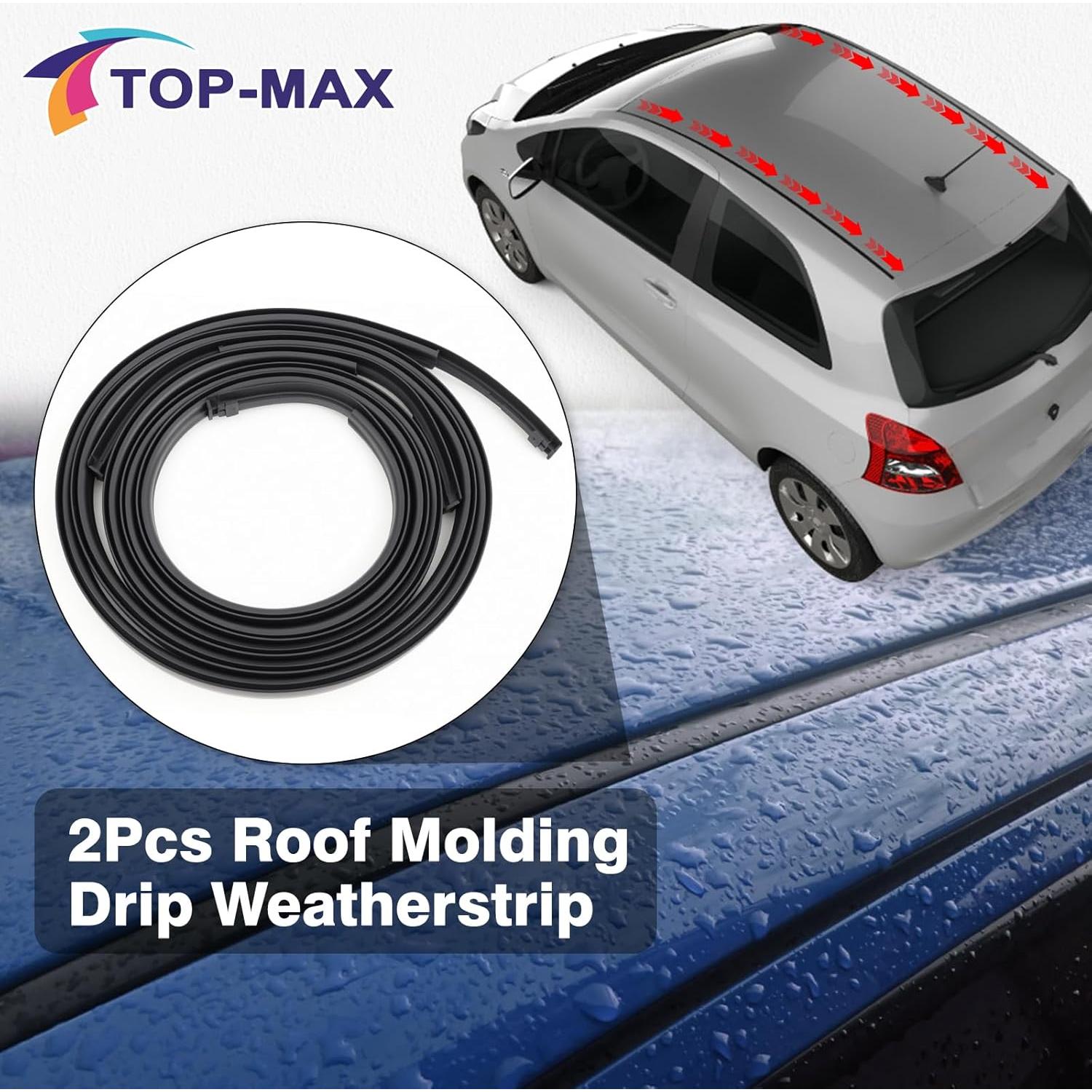 Tiras de Moldura de Goteo de Techo TOP-MAX para Toyota Yaris 2007-2011