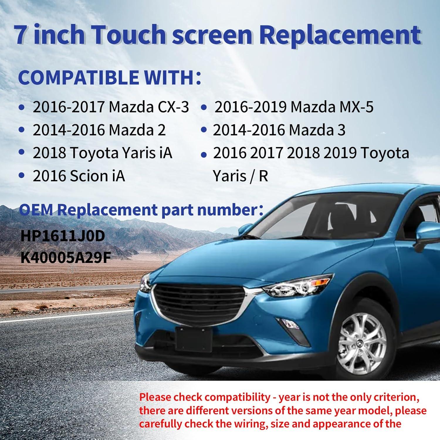 Digitalizador Pantalla Táctil 7" RESNAVSCREN Mazda Toyota