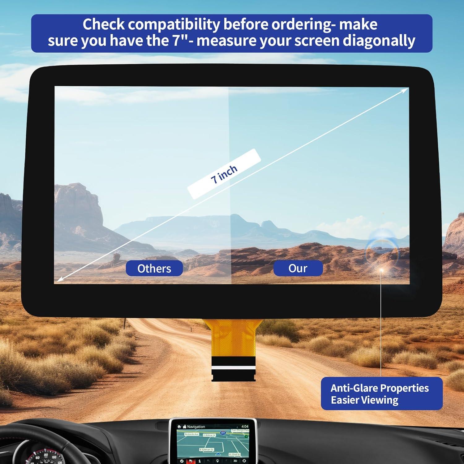 Digitalizador Pantalla Táctil 7" RESNAVSCREN Mazda Toyota