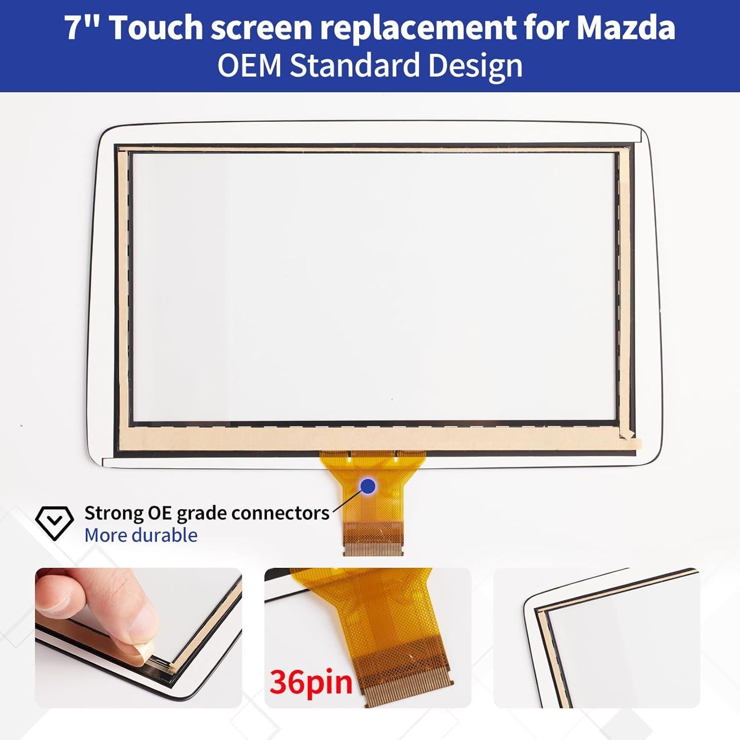 Digitalizador Pantalla Táctil 7" RESNAVSCREN Mazda Toyota