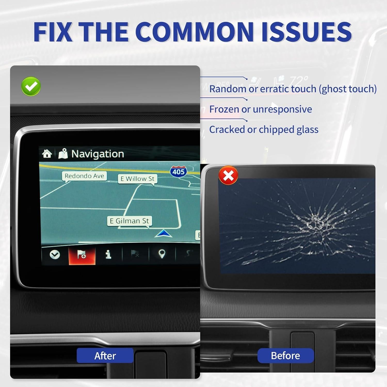 Digitalizador Pantalla Táctil 7" RESNAVSCREN Mazda Toyota