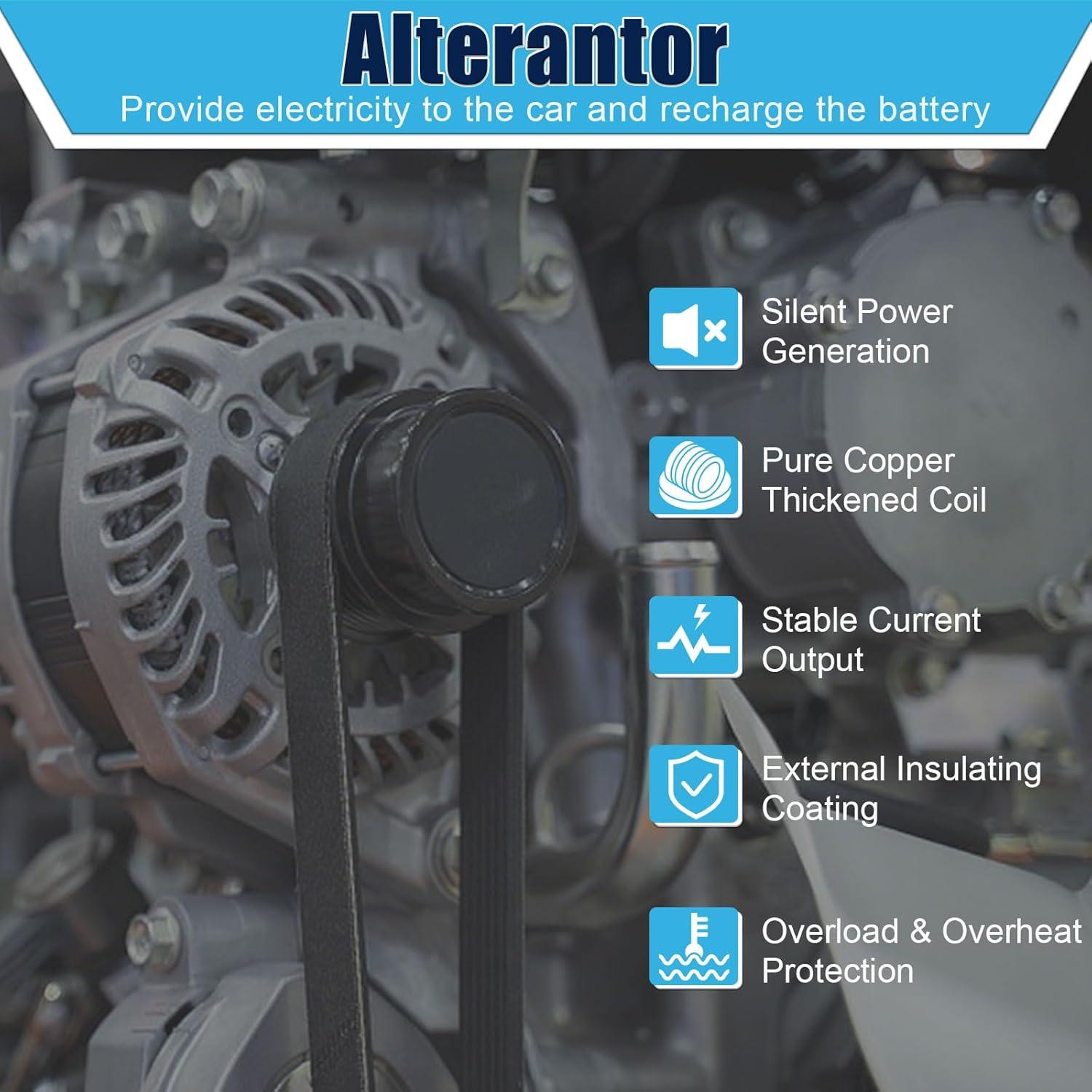 Alternador 12V 80A Zycllycx para Toyota Yaris 1.5L 2006-2009