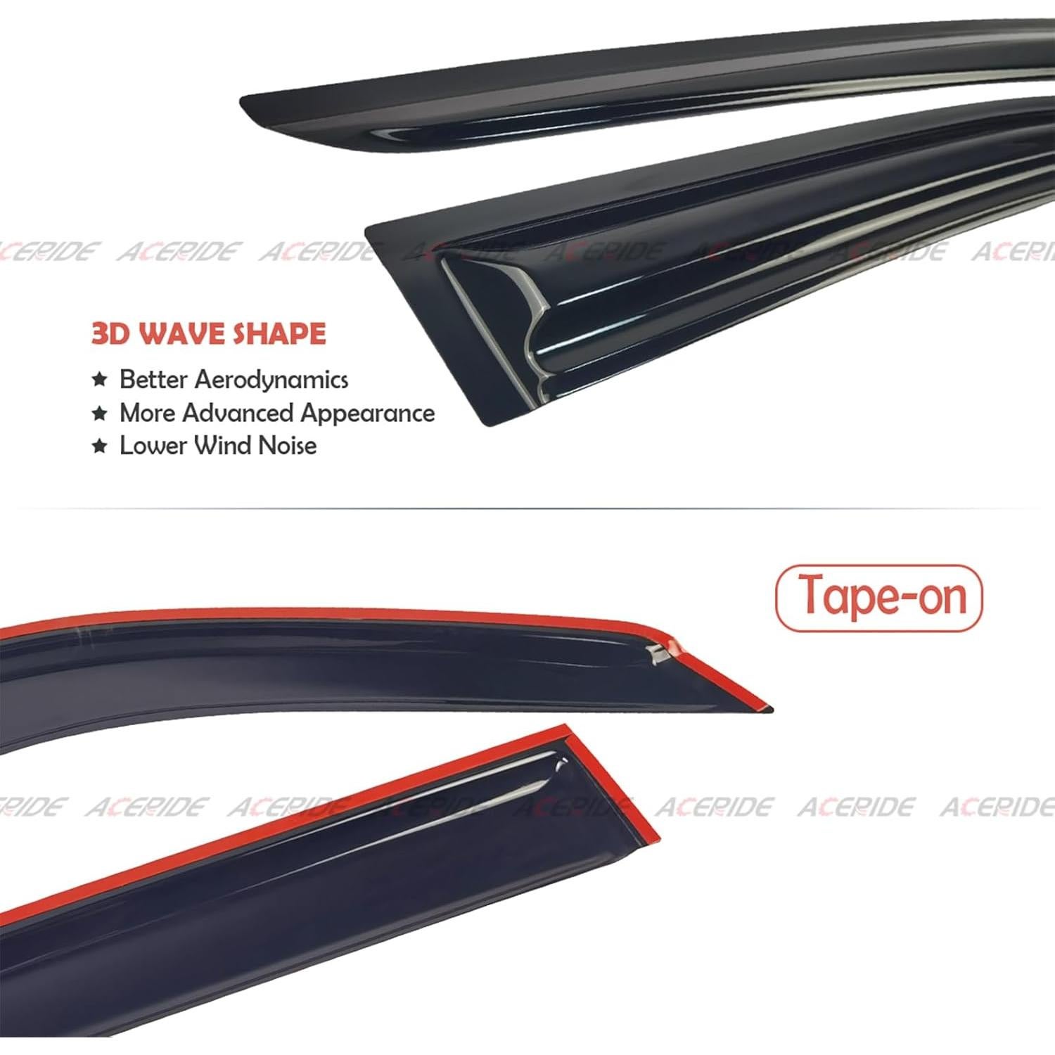 Viseras de Ventana AceRide para Toyota Yaris XP90 2007-2013