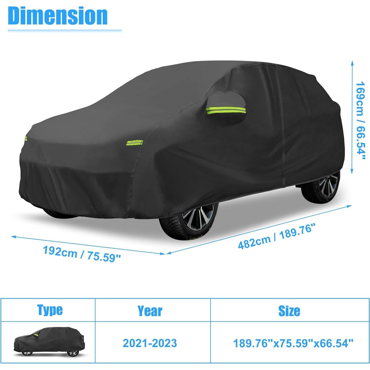Cubierta Impermeable uxcell para Toyota Yaris Cross 2021-2023