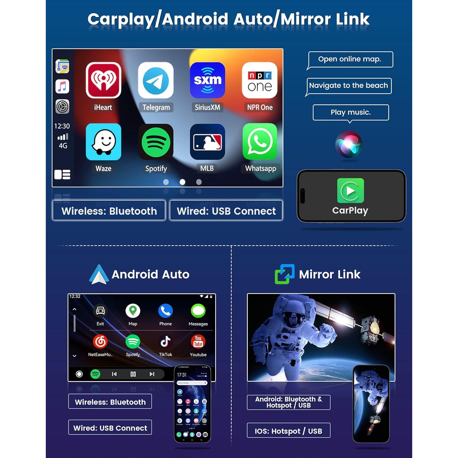 Estéreo Android 2+32G Roinvou para Toyota Yaris 2006-2011