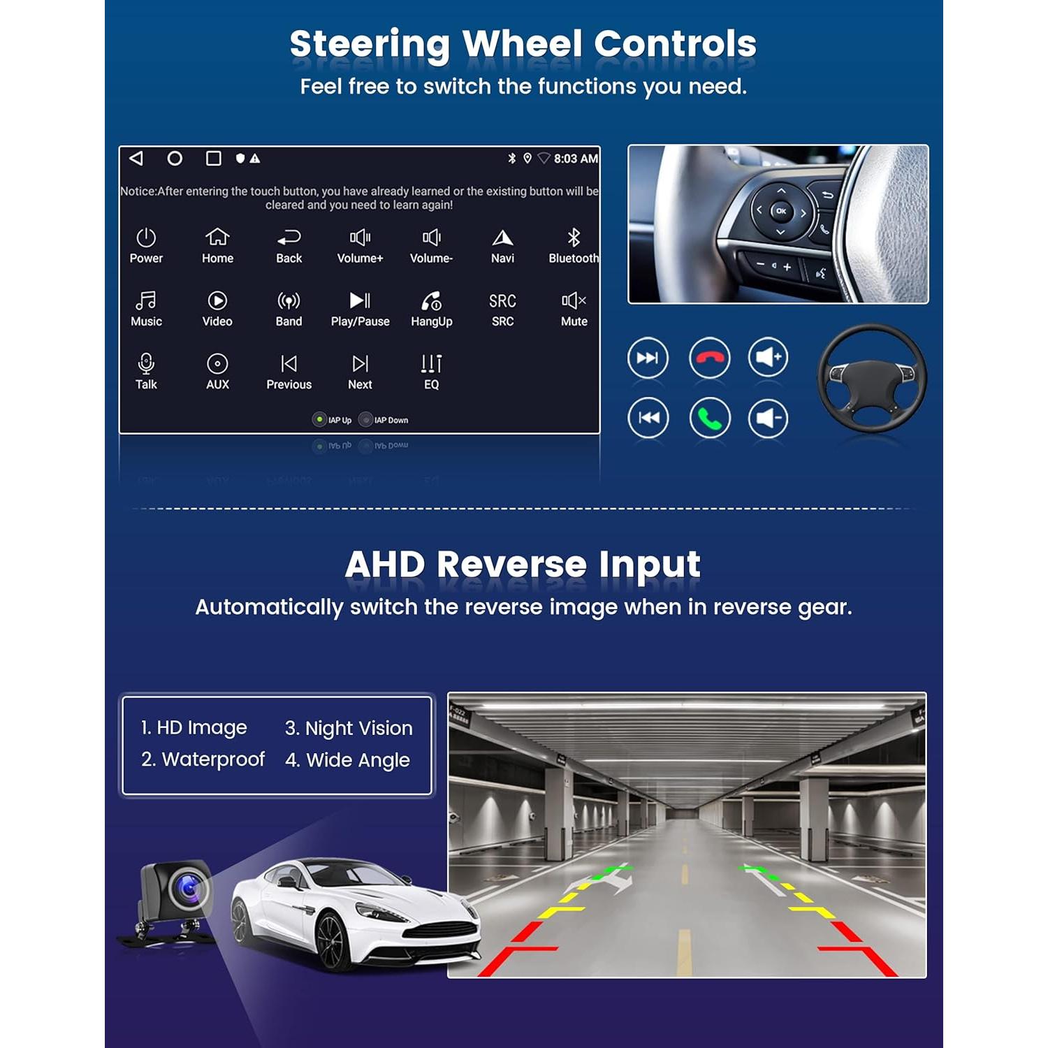 Estéreo Android 2+32G Roinvou para Toyota Yaris 2006-2011