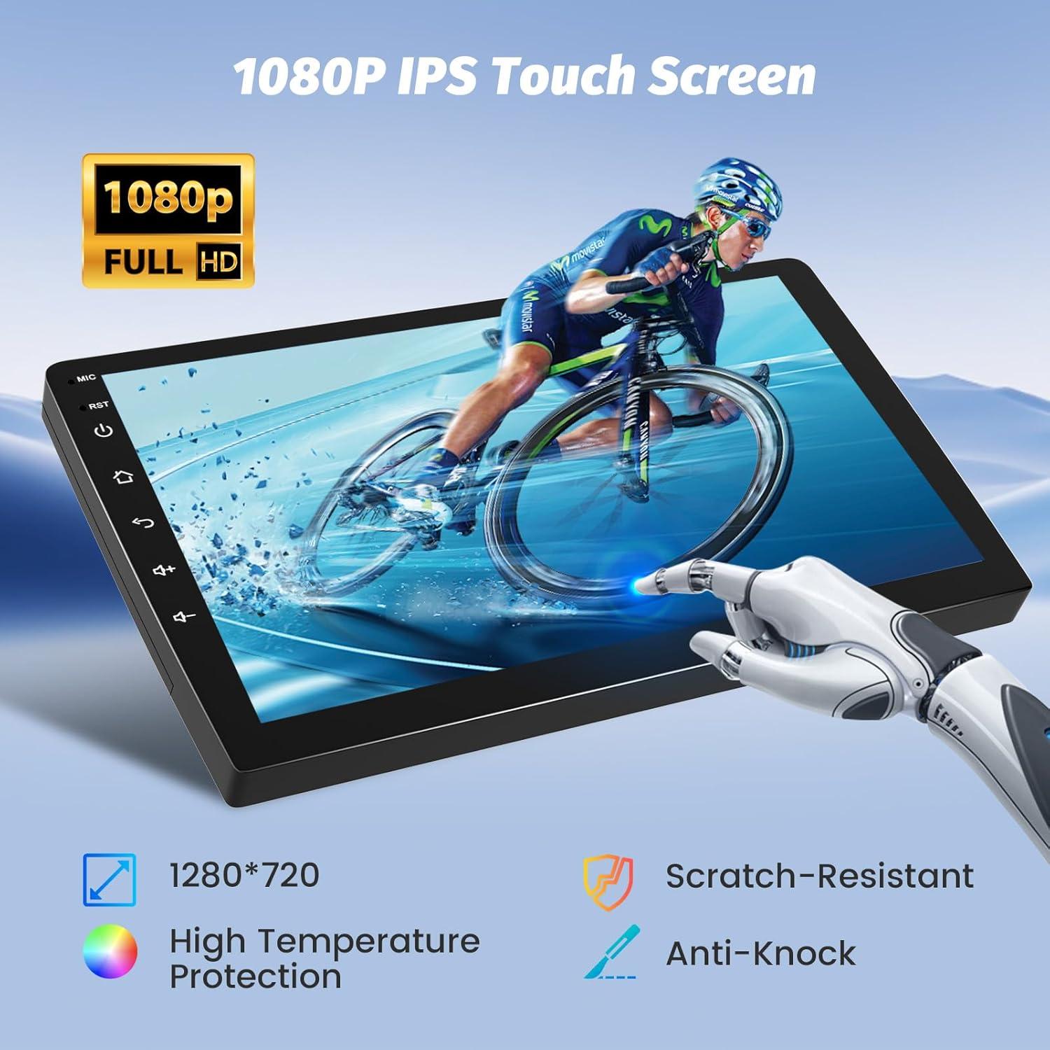 Radio de Coche Android Roinvou para Toyota Yaris 2007-2012 9"