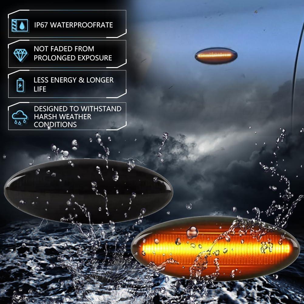 Luces de Giro LED VANKUB para To-yota RAV4 Corolla Auris Yaris