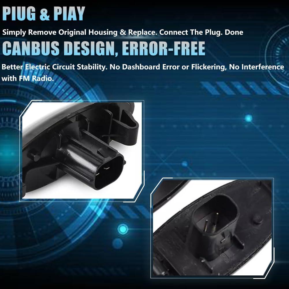 Luces de Giro LED VANKUB para To-yota RAV4 Corolla Auris Yaris