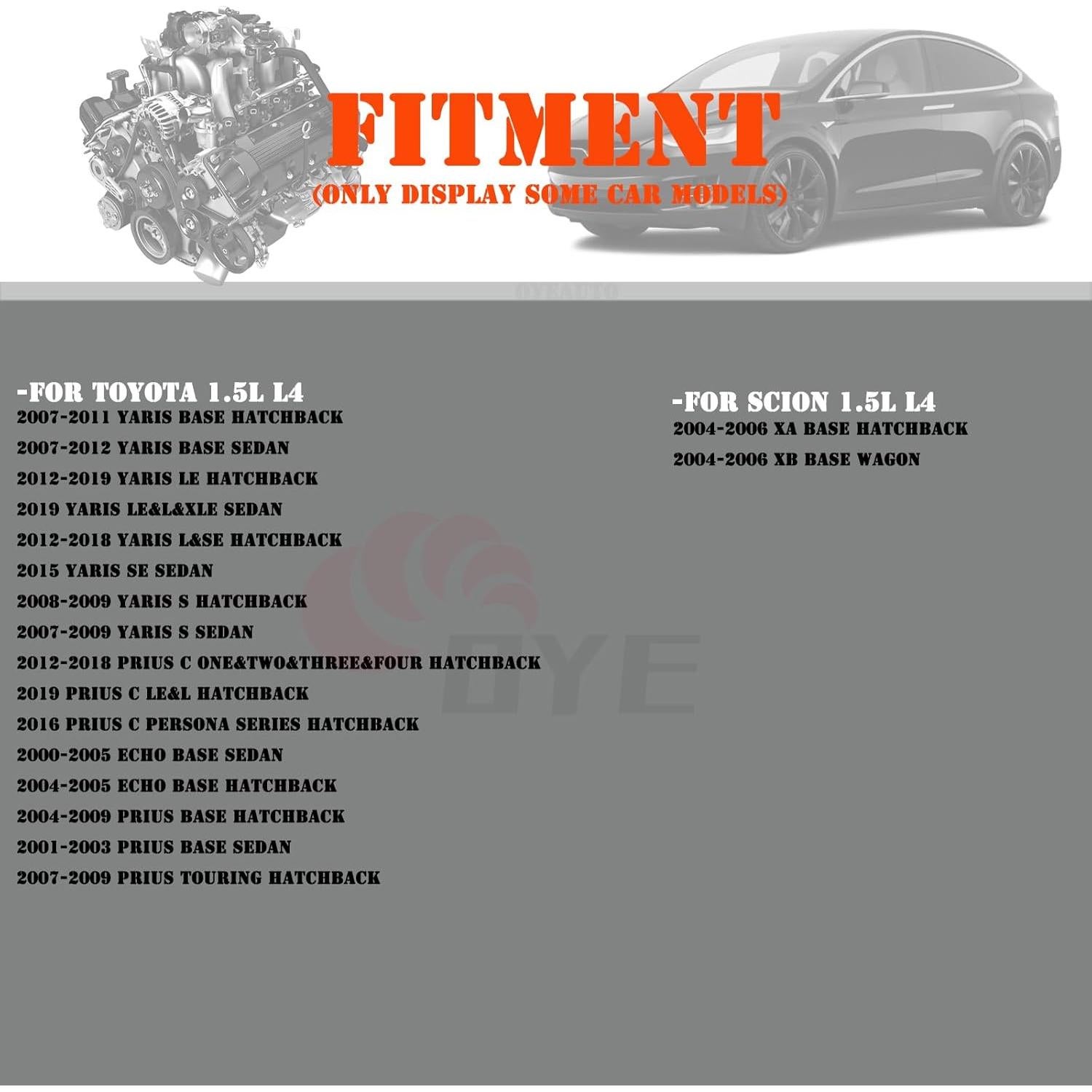 Kit de Bobinas de Encendido y Bujías OYEAUTO 1.5L para Toyota