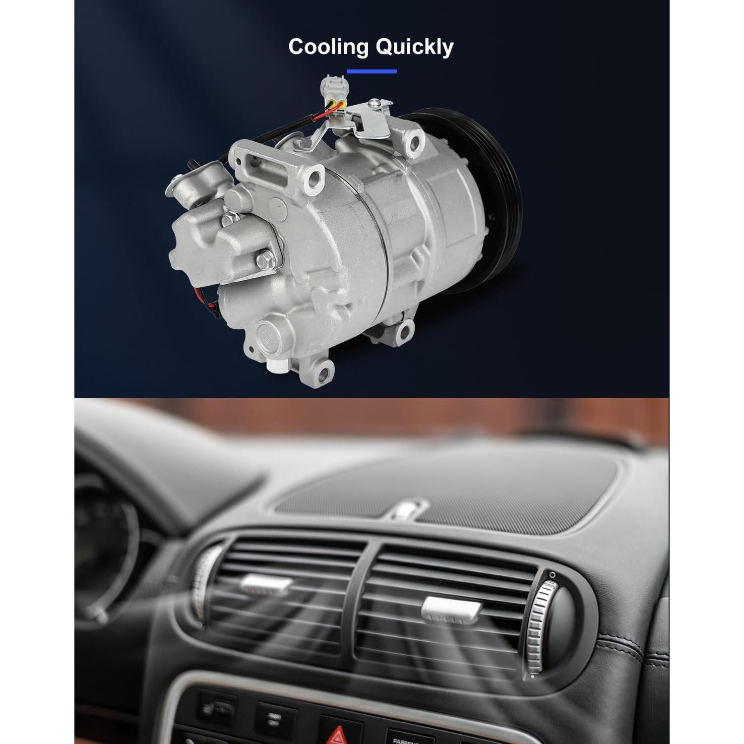 Compresor de Aire Acondicionado ECCPP para Toyota Yaris 1.5L 2006-2012