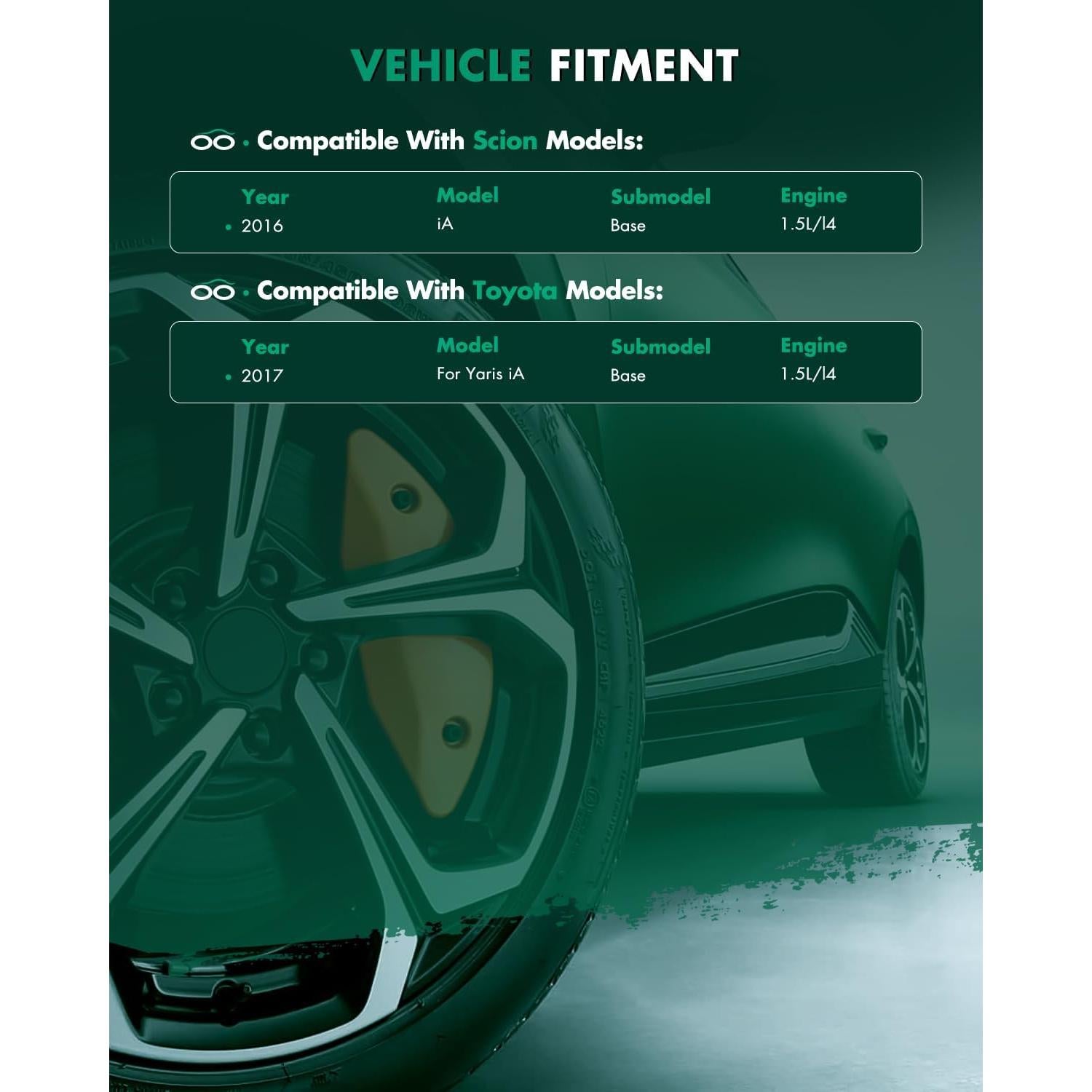 Ejes CV SCITOO Delantero Izquierdo y Derecho para Scion iA 1.5L