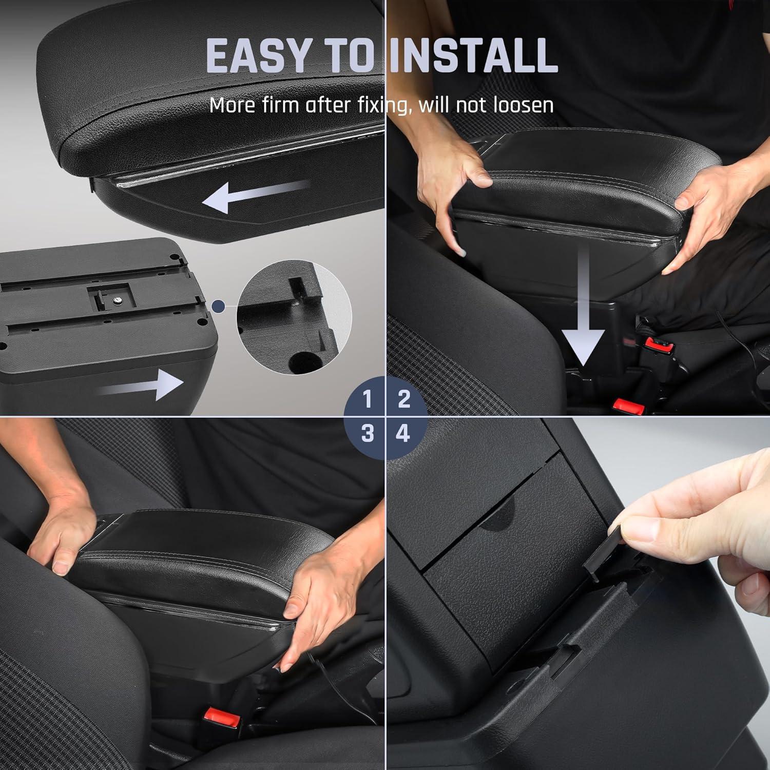 Caja de Apoyabrazos YJYWZH para Toyota Yaris 2019-2020