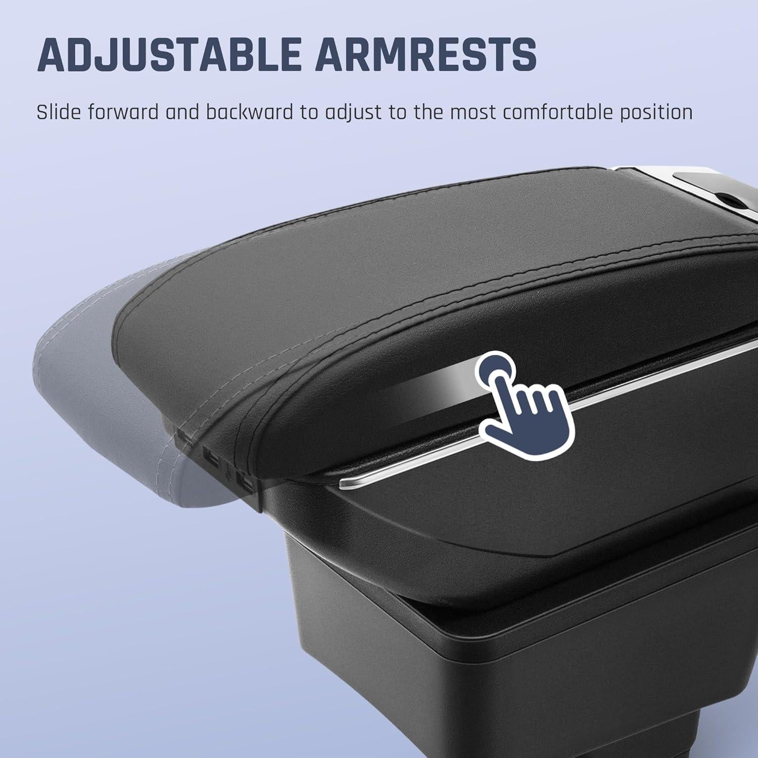 Caja de Apoyabrazos YJYWZH para Toyota Yaris 2019-2020