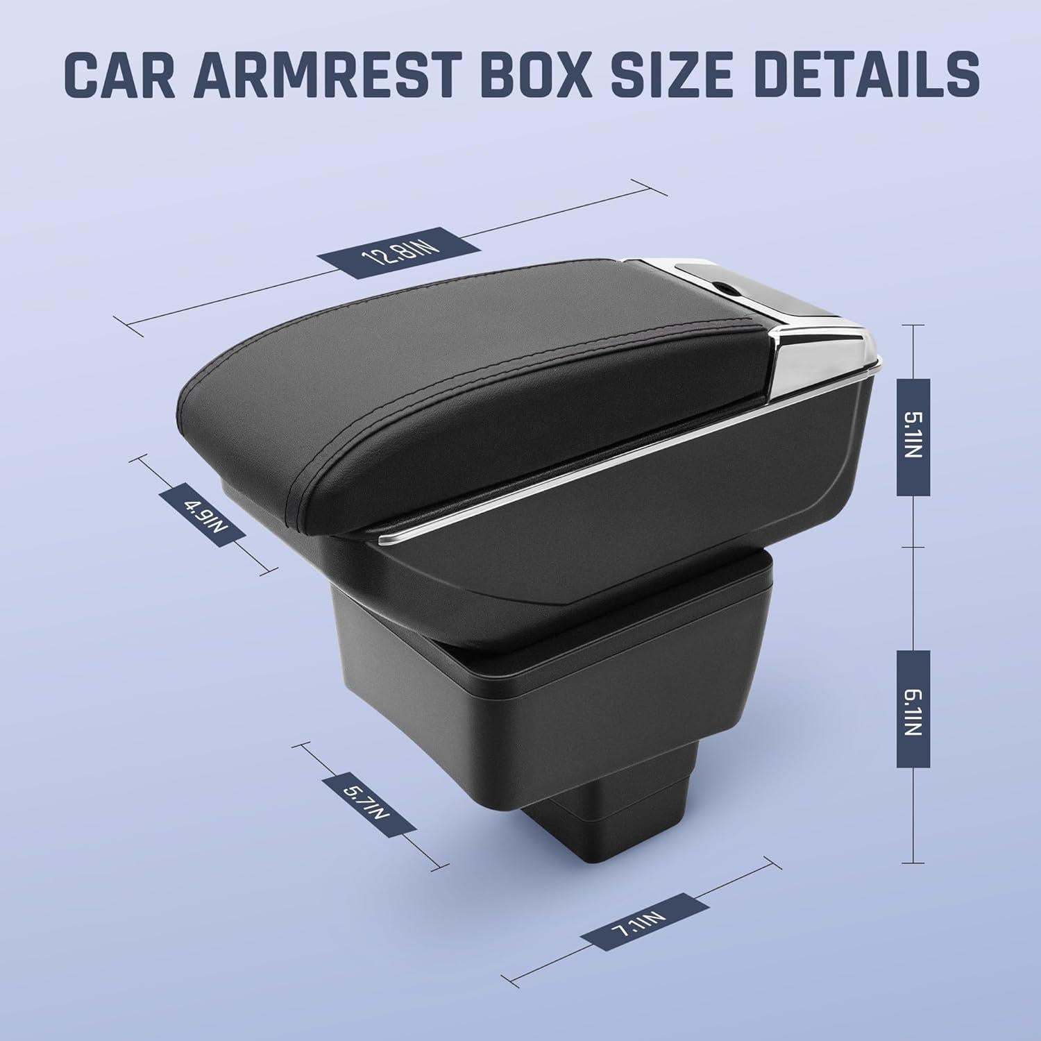 Caja de Apoyabrazos YJYWZH para Toyota Yaris 2019-2020