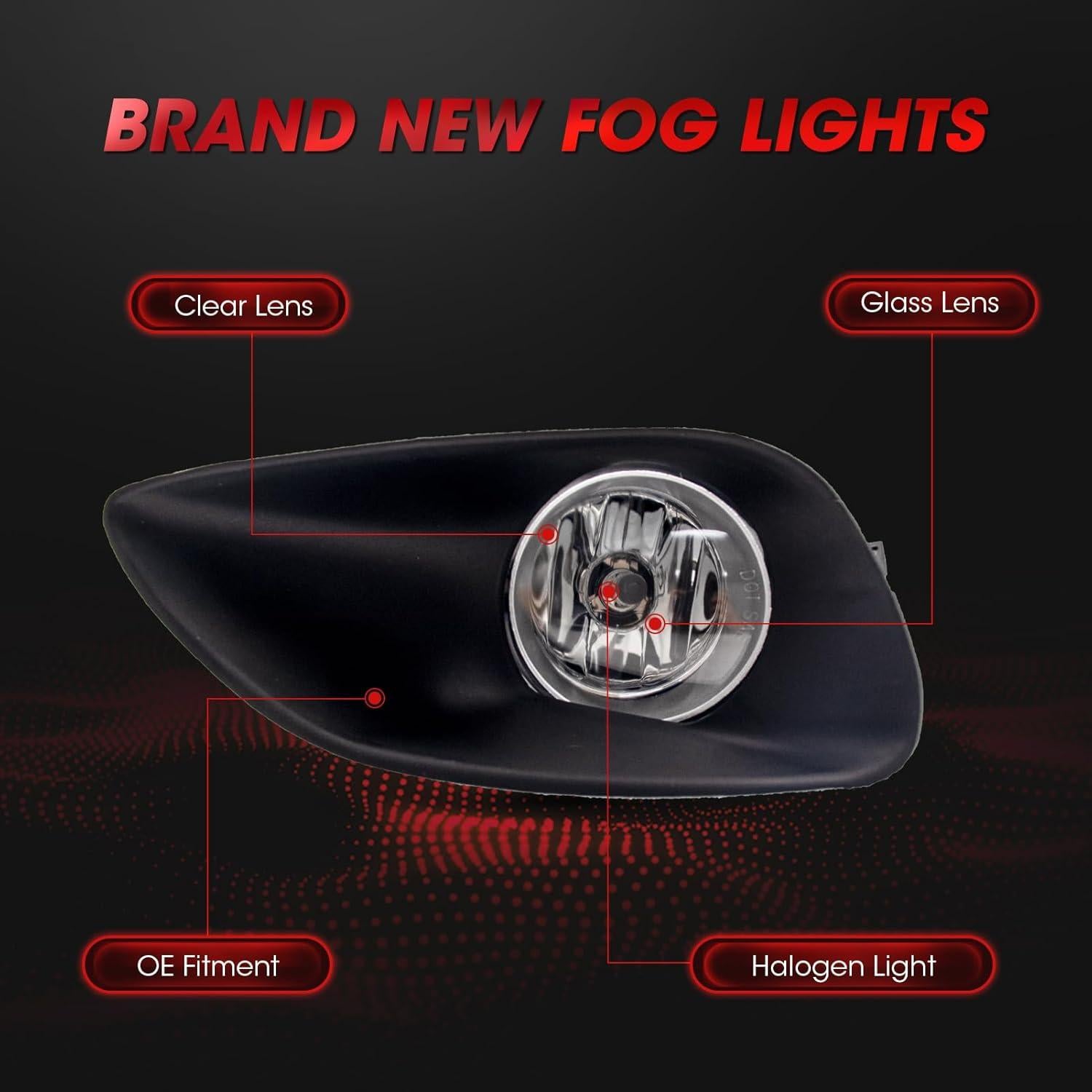 Luces Antiniebla WEZEMLIGHT 610133-CL para Toyota Yaris 2006-2008