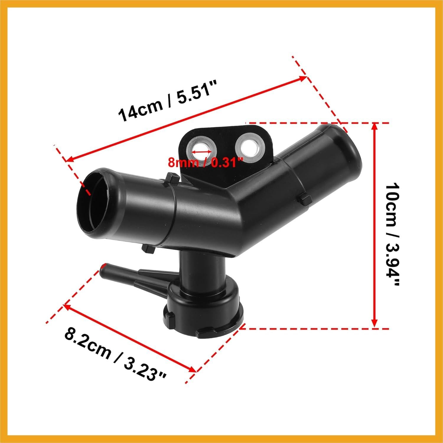 Carcasa de Entrada de Agua Termostato Partuto para Toyota Yaris 2007-2016