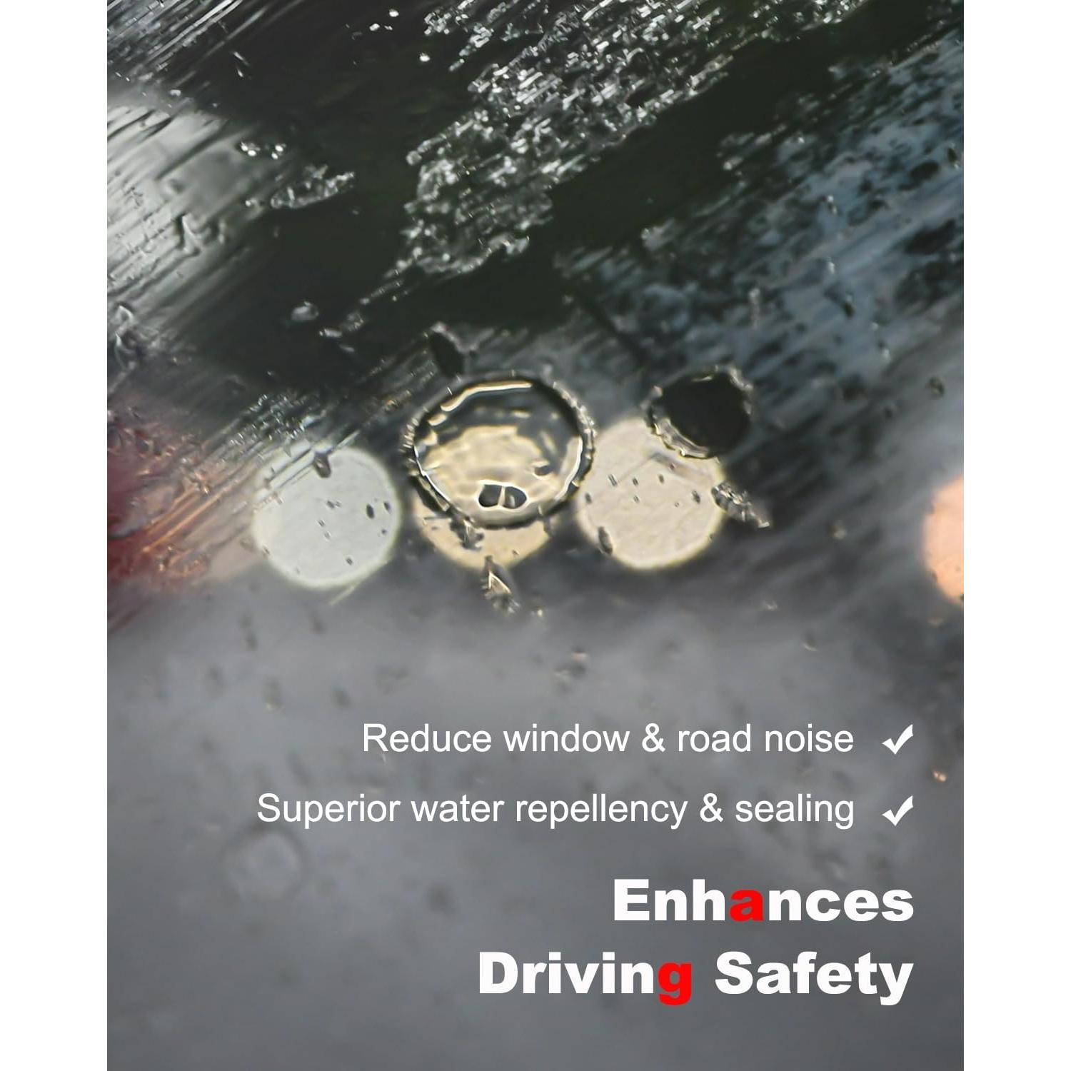 Juego de 2 Molduras de Goteo de Techo Amblee para Toyota Yaris 2007-2012