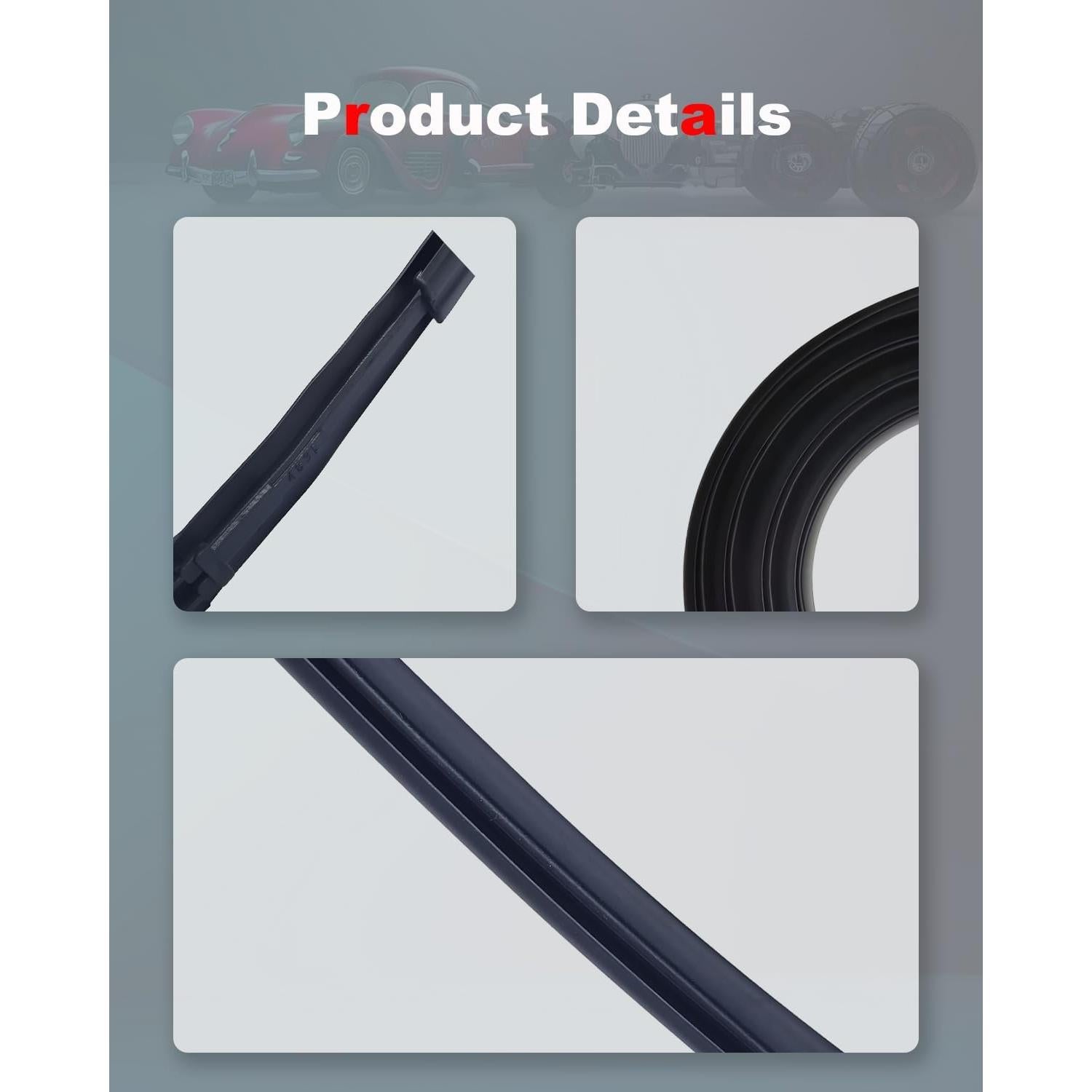 Juego de 2 Molduras de Goteo de Techo Amblee para Toyota Yaris 2007-2012