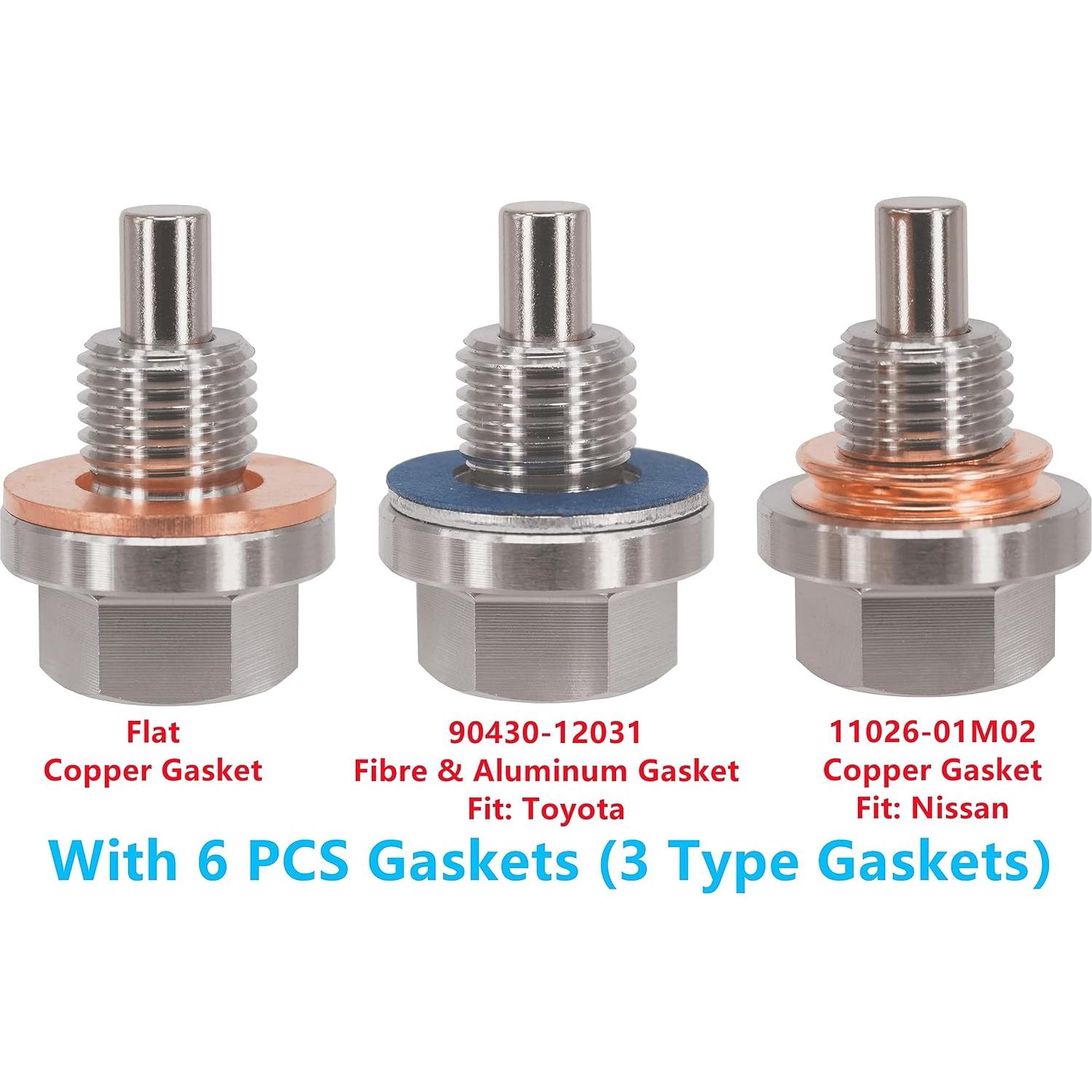 Tapón de Drenaje Magnético Dsnaduo M12x1.25 Acero Inoxidable