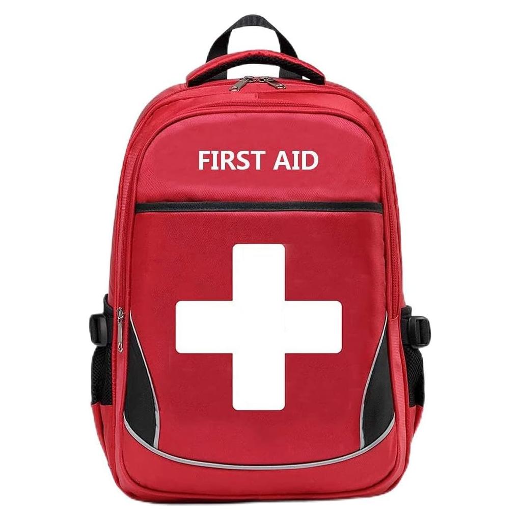 Bolsa de Primeros Auxilios Camoredy Roja Multi-Bolsillo 30x15x43cm