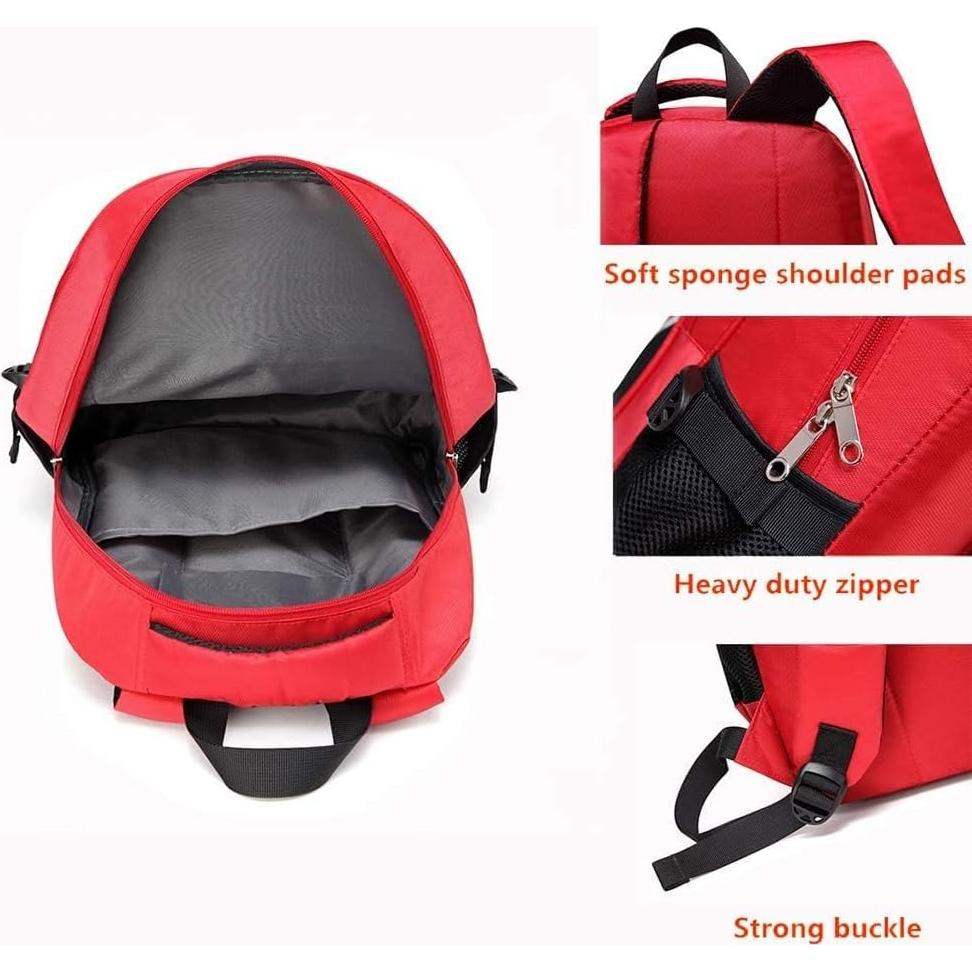 Bolsa de Primeros Auxilios Camoredy Roja Multi-Bolsillo 30x15x43cm