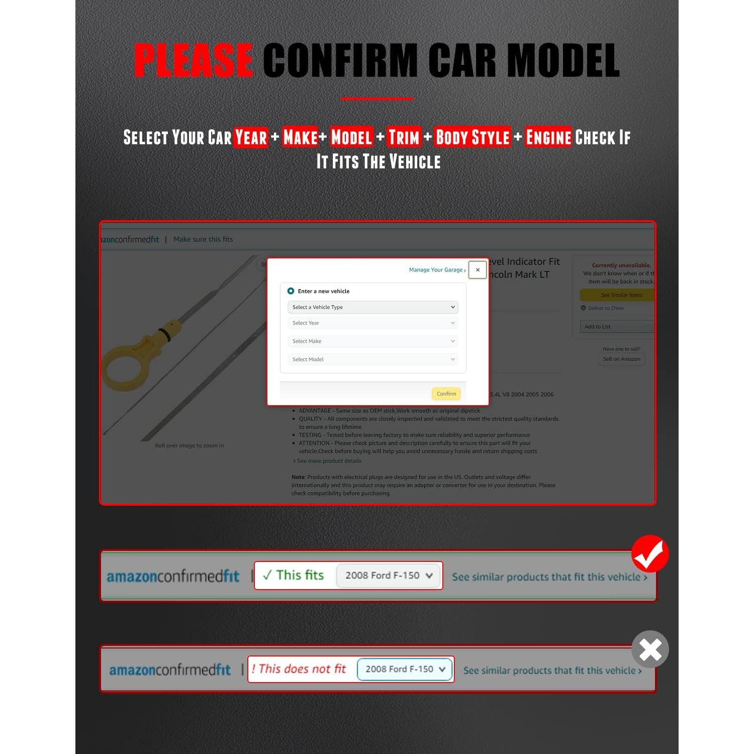 Varilla de Aceite CCIYU 54.9 cm Compatible con Toyota y Scion