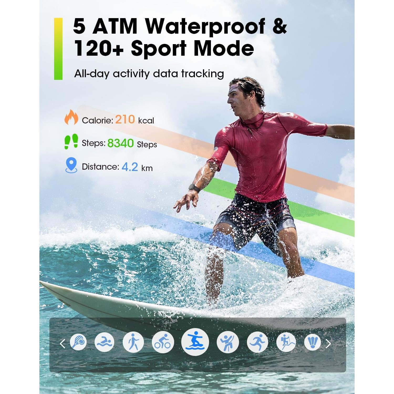 Reloj Inteligente Sanorum G56 Fitness 5ATM Bluetooth 120 Modos