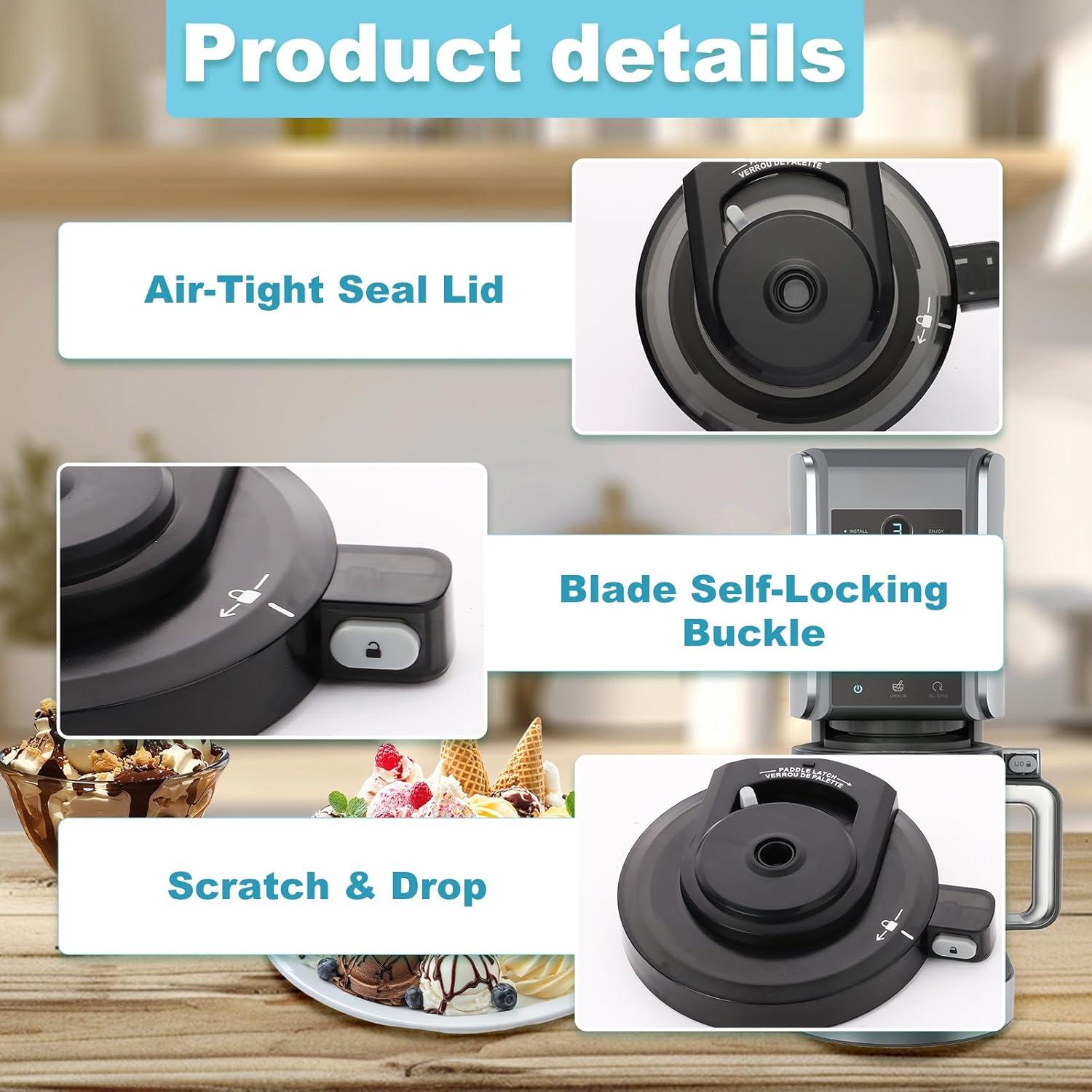 Tapa de Tazón Exterior Ninja Creami NC299AMZ/NC300/NC301 - Reutilizable