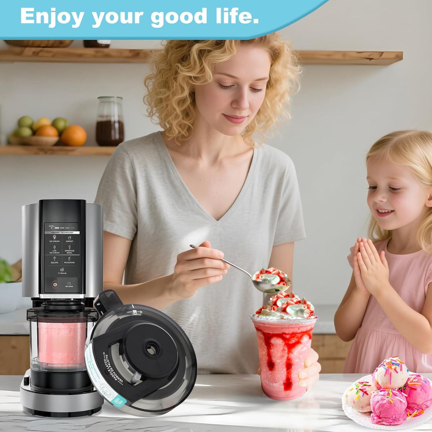 Tapa de Tazón Exterior Ninja Creami NC299AMZ/NC300/NC301 - Reutilizable