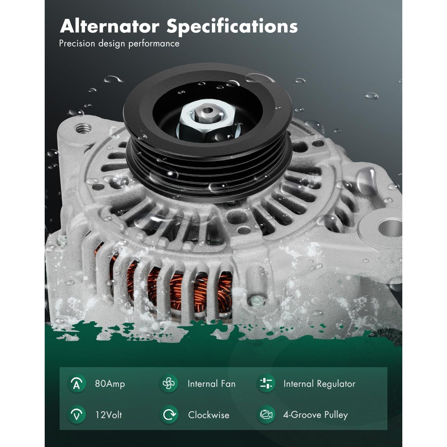 Alternador SCITOO 80A 12V para Toyota Yaris 1.5L 2010-2015