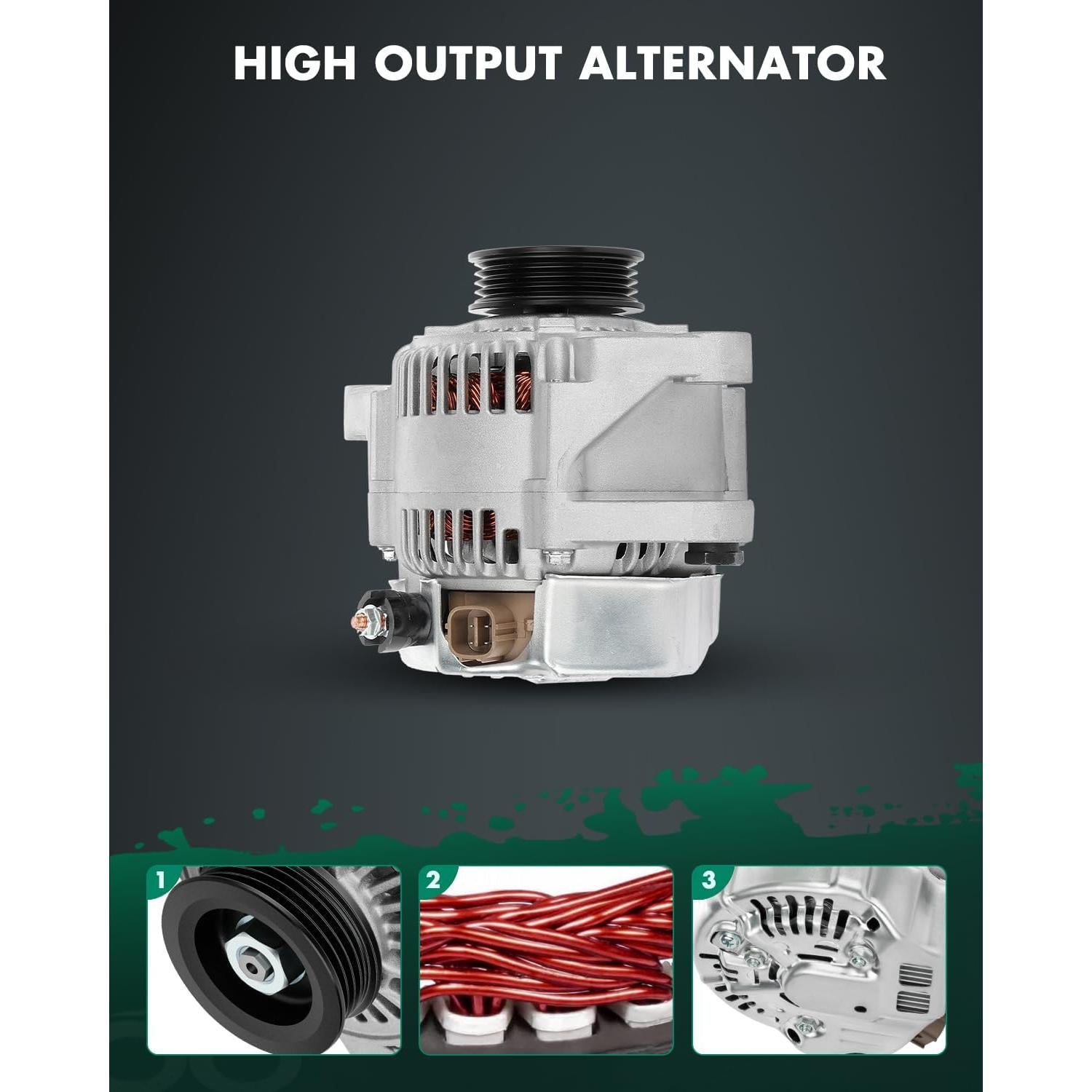 Alternador SCITOO 80A 12V para Toyota Yaris 1.5L 2010-2015