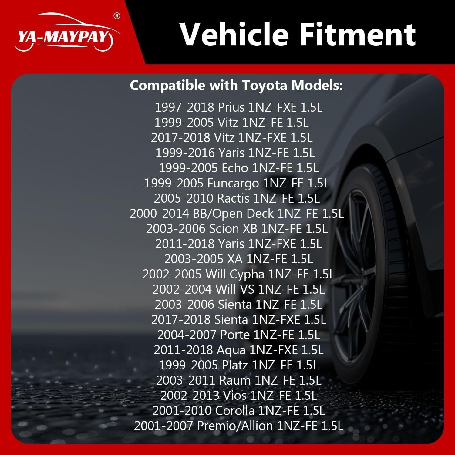 Kit de Cadena de Tiempo YA-MAYPAY para Toyota 1.5L